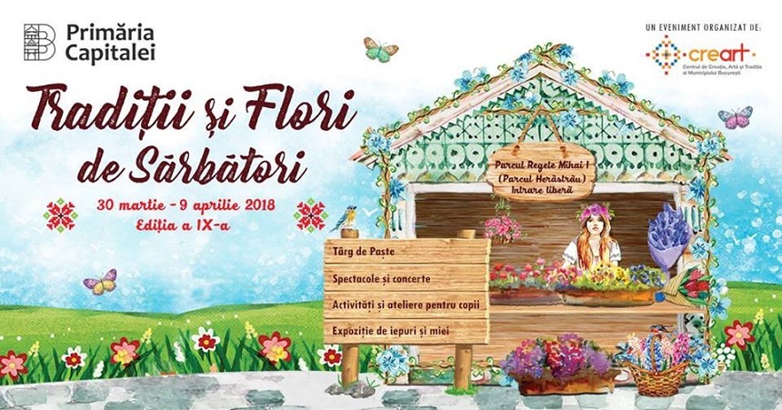 Expoziţie de iepuri şi miei, ateliere de creaţie şi muzică uşoară, la târgul "Tradiţii şi Flori de Sărbători" organizat de PMB