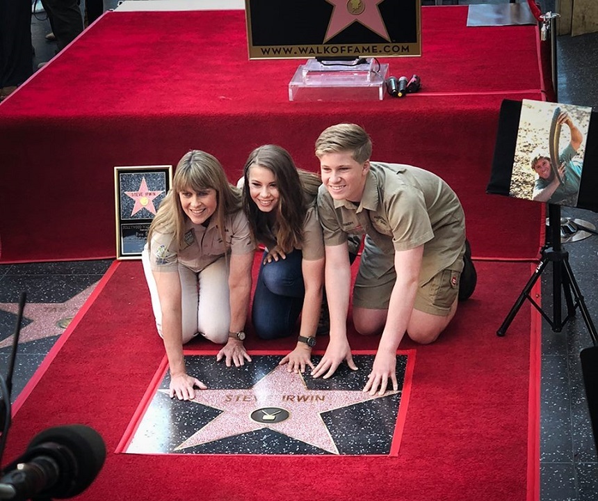 Steve Irwin a fost onorat postum cu o stea pe Walk of Fame din Hollywood