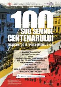 Spectacol de muzică, poezie şi dansuri populare în Piaţa Ovidiu din Constanţa, pentru a celebra Centenarul Marii Uniri