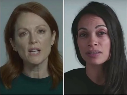 Julianne Moore şi Rosario Dawson îi îndeamnă pe americani să voteze cu democraţii pentru a combate politica de imigraţie a lui Trump - VIDEO