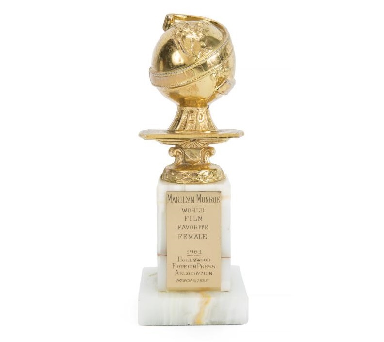 Un Glob de Aur primit de Marilyn Monroe, vândut pentru o sumă record

