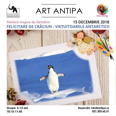 Weekend la "Antipa": Poveşti lângă brad, atelier Art, curs de robotică şi programare