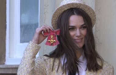 Actriţa Keira Knightley a primit titlul de Ofiţer al Ordinului Imperiului Britanic