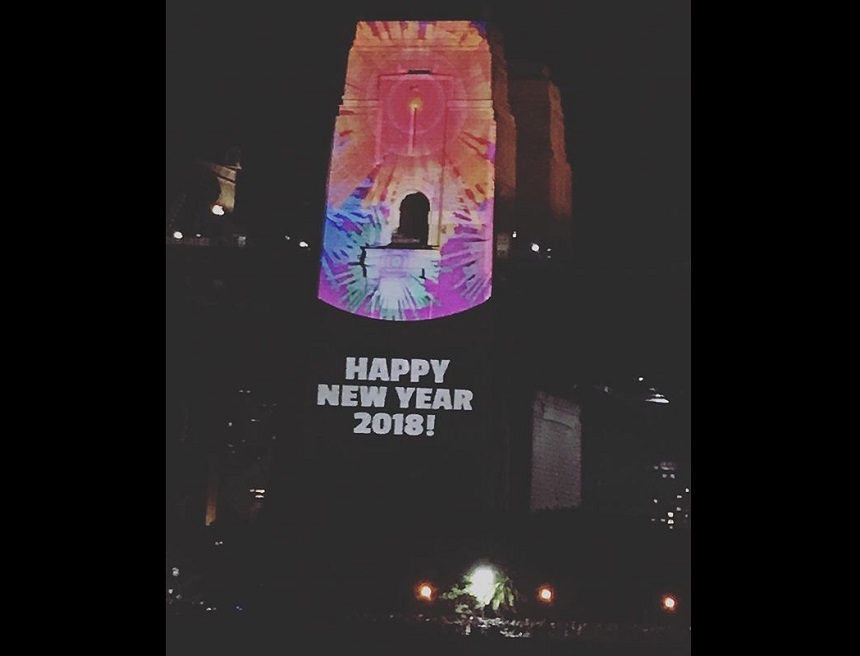 Eroare de Anul Nou: „Happy New Year 2018!”, proiectat pe Harbour Bridge din Sydney

