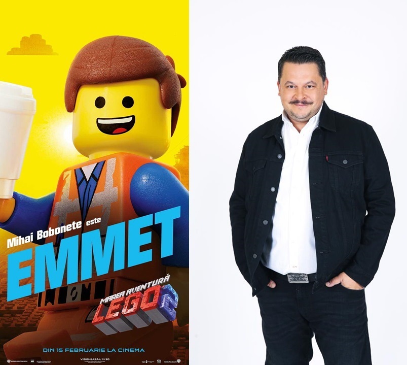 Actorul Mihai Bobonete revine în "Marea Aventură Lego 2" unde îi va împrumuta vocea lui Emmet - VIDEO