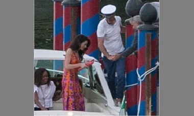 Familia Obama, în vacanţă în Italia împreună cu soţii Clooney