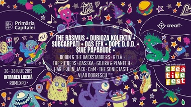 The Rasmus, Dubioza Kolektiv, Das EFX şi Dope D.O.D., la Creative Fest 2019