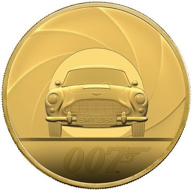 Monetăria Regală Britanică a lansat o monedă din aur de 7.000 de lire sterline şi 7 kg în onoarea lui James Bond - FOTO
