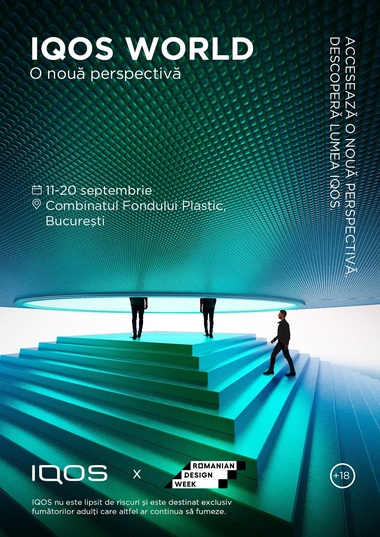 IQOS şi Qreator by IQOS, parteneriat cu Romanian Design Week - Instalaţia concept IQOS World: O nouă perspectivă, prezentată la Combinatul Fondului Plastic / Design Flags documentează evoluţia designului din perspective culturale internaţionale