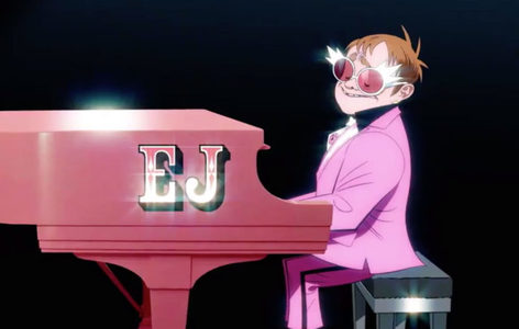 Elton John, cel mai nou colaborator al grupului Gorillaz - VIDEO