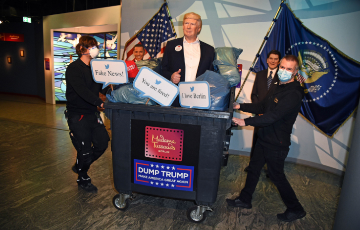 Madame Tussauds din Berlin a aruncat la gunoi figura din ceară a lui Donald Trump