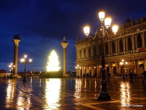 Bradul de Crăciun din Piaţa San Marco de la Veneţia va fi digital - FOTO