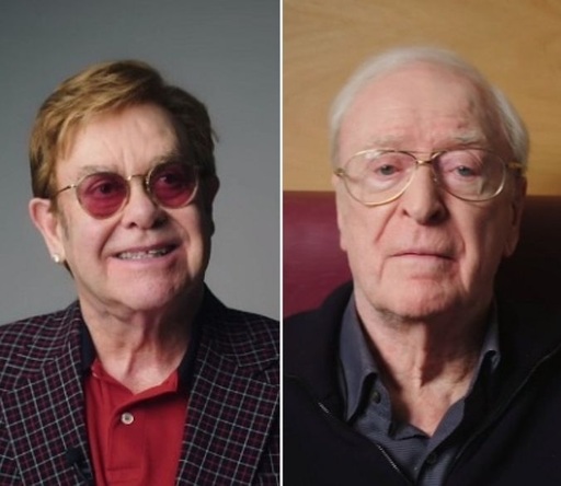 Elton John şi Michael Caine, protagoniştii unei reclame pentru NHS prin care încurajează vaccinarea - VIDEO