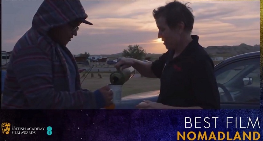 Premiile BAFTA 2021 - Filmul "Nomadland", regizat de  Chloé Zhao, marele câştigător cu patru trofee. Anthony Hopkins şi Frances McDormand, cei mai buni actori