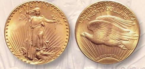 O monedă americană din aur, vândută la New York pentru 18,87 milioane de dolari, un record