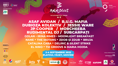 Asaf Avidan, Morcheeba, B.U.G. Mafia, Subcarpaţi, Zdob şi Zdub, între artiştii prezenţi la Analogue Festival, organizat pe Platoul Făget din Mioveni