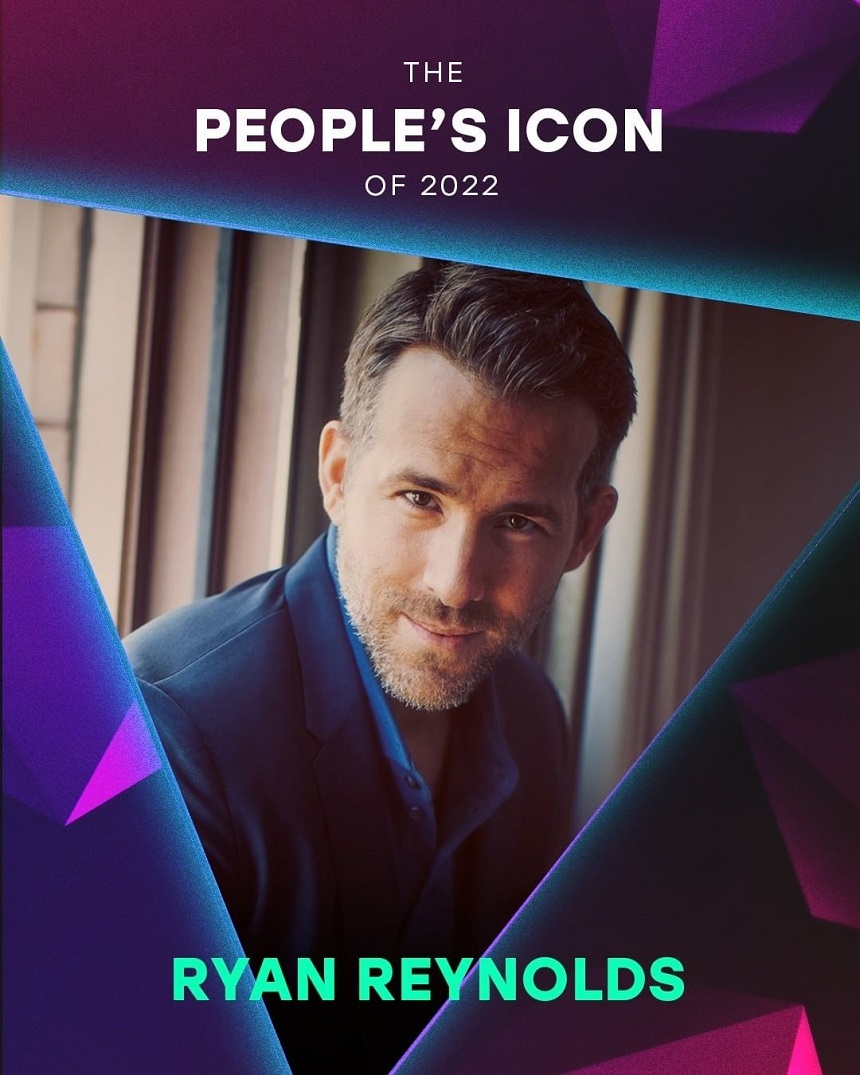 Ryan Reynolds, actor, producător, scenarist şi antreprenor, premiat cu „The People’s Icon” la gala People’s Choice Awards 2022