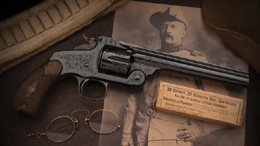 Revolverul din 1898 al preşedintelui american Theodore Roosevelt s-a vândut cu aproape 1 milion de dolari