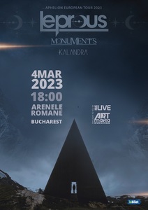 ARTmania 2023 - Trupele Monuments din Marea Britanie şi Kalandra din Norvegia, în deschiderea Leprous „Aphelion European Tour 2023” 