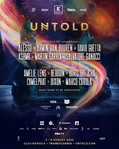 Martin Garrix, David Guetta, Armin van Buuren, Alesso şi Salvatore Ganacci, la ediţia din acest a festivalului Untold