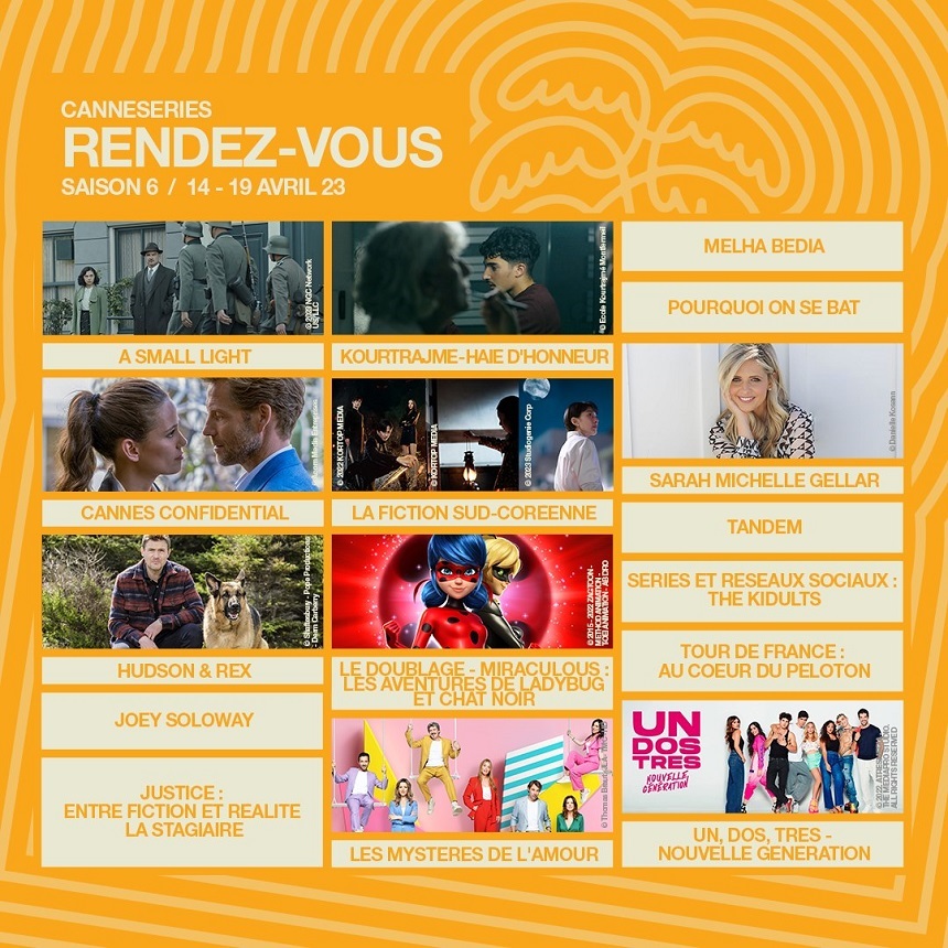 Festivalul Canneseries: "Tour de France", "Buffy", "Tapie" şi Rachel Weiz, pe Croazetă