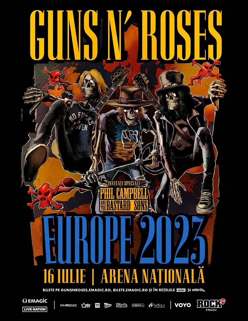 Phil Campbell and the Bastard Sons cântă în deschiderea concertului Guns N’ Roses de la Bucureşti