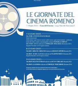 Filme regizate de Horaţiu Mălăele, Bogdan Apetri, Corneliu Porumboiu, proiectate la Casa del Cinema din Roma