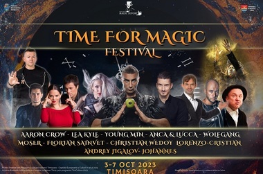 Iluzionistul Aaron Crow vine la Festivalului Internaţional de Magie de la Timişoara. Spectacolele vor fi în trei limbi şi se vor desfăşura pe mai multe scene