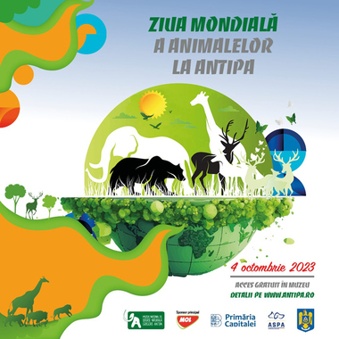 Ziua Mondială a Animalelor - Târg de adopţii, demonstraţii de dresaj canin şi ecvestru, la Muzeul Naţional de Istorie Naturală „Grigore Antipa” 