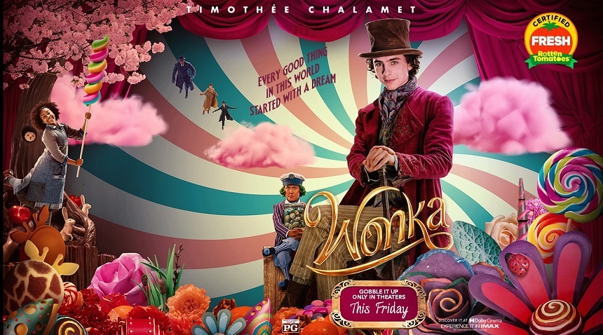 Filmul "Wonka" cu Timothée Chalamet a debutat pe primul loc în box office-ul nord-american cu încasări de 39 de milioane de dolari - VIDEO