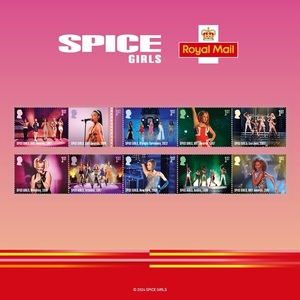 Royal Mail marchează 30 de ani de la înfiinţarea Spice Girls printr-o colecţie de timbre