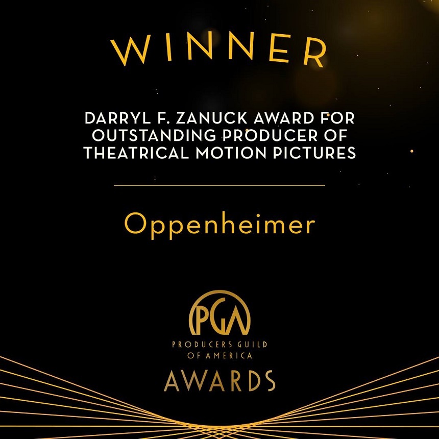 Premiile PGA 2024 - Producătorii filmului "Oppenheimer" au primit cea mai înaltă distincţie
