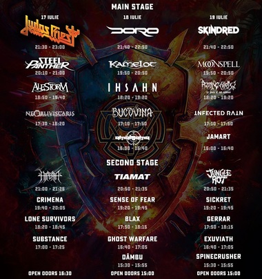 Judas Priest, Doro, Steel Panther, Skindred vor concerta la Bucureşti - Program şi reguli de acces la Metalhead Meeting Festival 2024