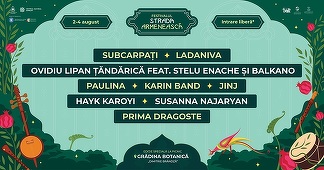 Concerte şi activităţi la Festivalul Strada Armenească, în Grădina Botanică din Bucureşti, cu intrare liberă