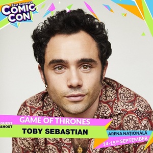 Toby Sebastian, cunoscut din "Game of Thrones", fratele actriţei Florence Pugh, revine la Comic Con ca invitat şi gazdă a scenei principale