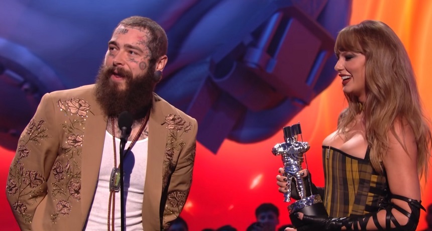 MTV's Video Music Awards - Taylor Swift şi Post Malone au câştigat premiul pentru cea mai bună colaborare la "Fortnight" - VIDEO