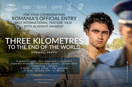 „Trei kilometri până la capătul lumii”, propunerea României pentru o nominalizare la Oscar, este vizionat de votanţii Academiei Americane de Film