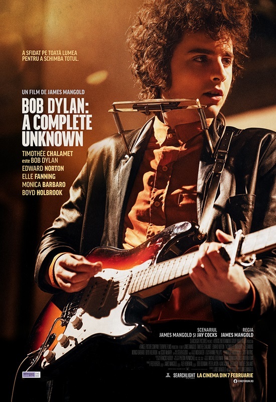 „A Complete Unknown”, povestea debutului şi ascensiunii lui Bob Dylan, va fi pe ecranele româneşti din 7 februarie/ VIDEO