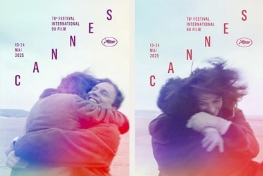 Legendarul duo de actori Anouk Aimée şi Jean-Louis Trintignant în „Un homme et une femme”, pe afişul Festivalului de FIlm de la Cannes