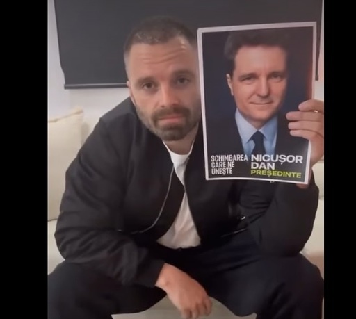 Sebastian Stan îndeamnă românii să voteze: "Nu va fi uşor, va fi Nicuşor!" - VIDEO