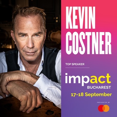 Actorul Kevin Costner vine în România, la Impact Bucharest
