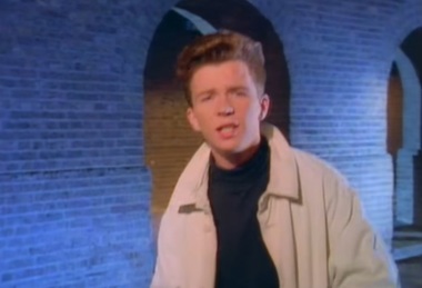 „Never Gonna Give You Up”, melodia din 1987 cântată de Rick Astley, a depăşit un miliard de ascultări pe Spotify