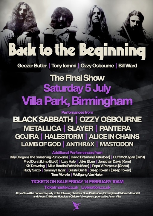 Ultimul concert al lui Ozzy Osbourne cu Black Sabbath va fi transmis online