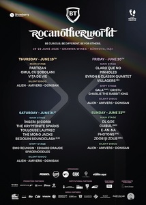 Zdob şi Zdub, Viţa de Vie, The Mono Jacks, byron & Classix Quartet, Omul cu Şobolani, Partizan, la cea de-a zecea ediţie Rocanotherworld de la Iaşi. Line up-ul complet