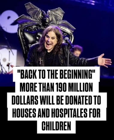 Concertul final al formaţiei Black Sabbath şi Ozzy Osbourne a strâns 140 de milioane de lire sterline pentru trei organizaţii caritabile