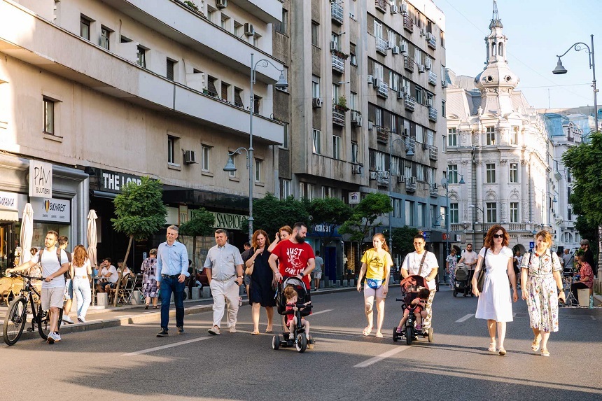 Calea Victoriei redevine traseu de promenadă urbană în weekendul 2–3 august
