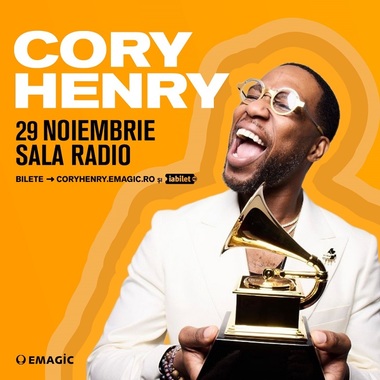 Cory Henry, câştigător a trei premii Grammy, va concerta în noiembrie la Sala Radio din Bucureşti