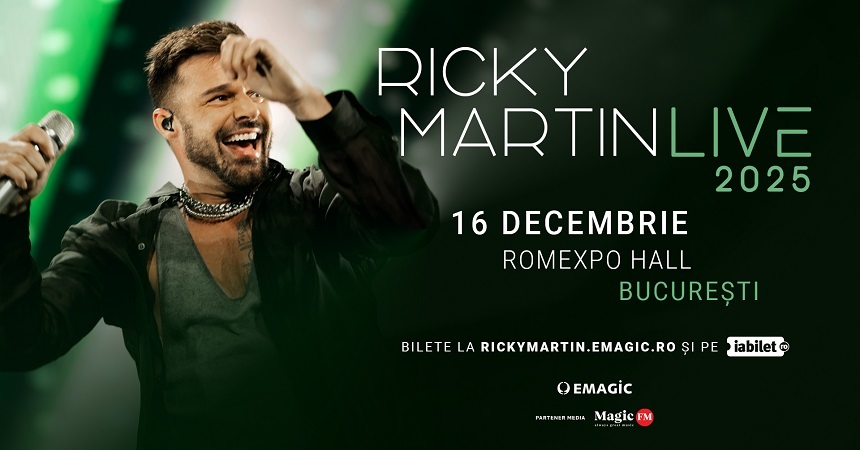 Ricky Martin va concerta în decembrie la Bucureşti