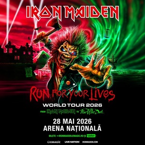 Iron Maiden aduce turneul „Run For Your Lives” la Bucureşti în 28 mai