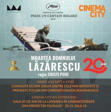 Proiecţie de gală la 20 de ani de la lansarea în cinematografe a celebrului film „Moartea domnului Lăzărescu”/ VIDEO
